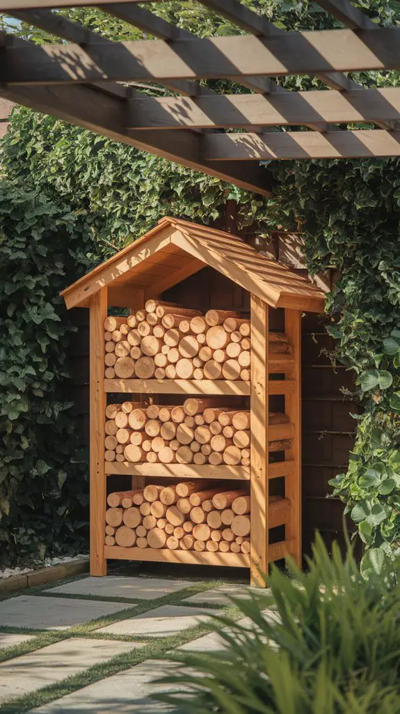 wooden rack storage solutions