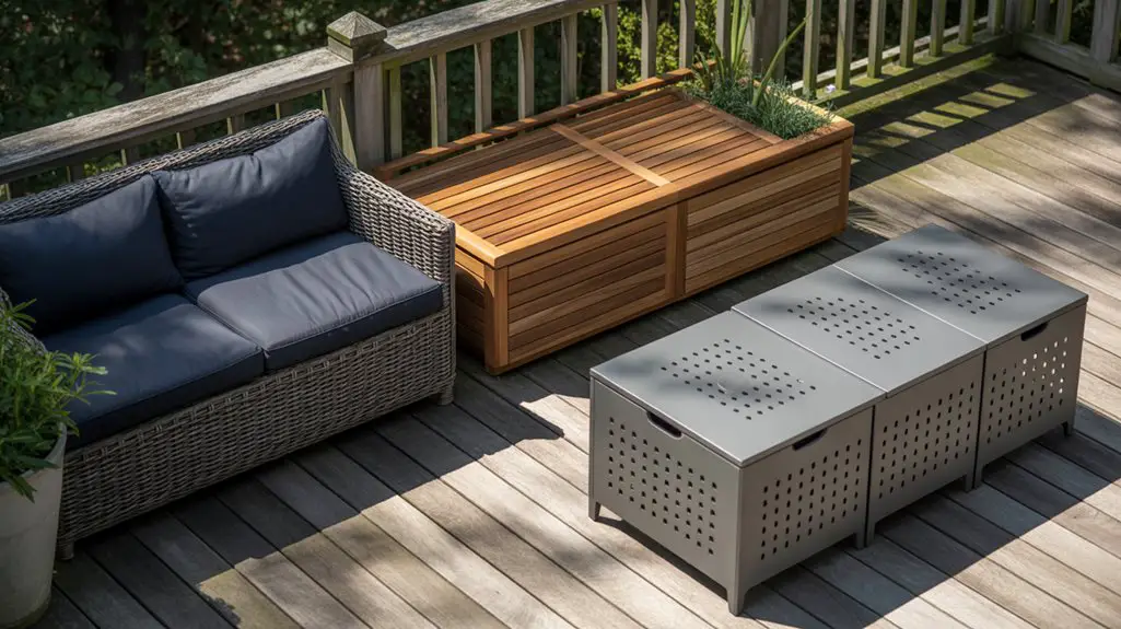 space saving stylish outdoor benches